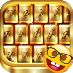 Gold Emoji Keyboard Changer icon
