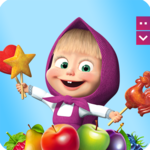 Masha and The Bear Jam Day Match 3 games for kids icon