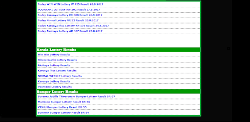 Kerala Lottery Results Daily pc screenshot