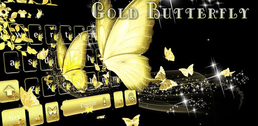 Gold butterfly Keyboard Theme golden dream pc screenshot Gold butterfly Keyboard Theme golden dream pc screenshot