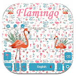 Floral Flamingo Keyboard Theme icon