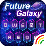 Neon Galaxy Keyboard Theme icon