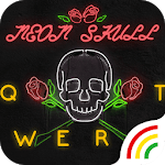 Neon Skull Keyboard Theme icon