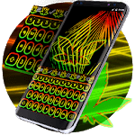 Keyboard Neon Rasta icon