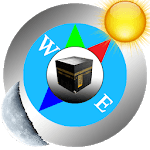 Qibla (Qibla direction & prayer times) icon