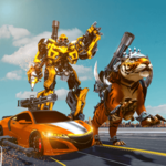 Wild Tiger Transforming Robot Battle Robot Games icon