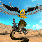 Robot Snake VS Falcon Game Transforming Robot Wars icon