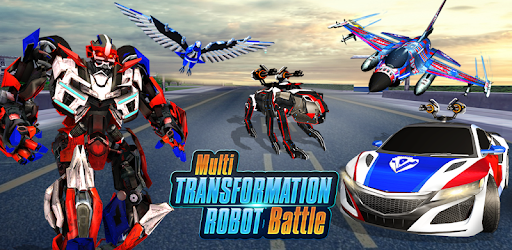 Multi Robot Transform: Jet, Dog, Eagle & Car fight pc screenshot