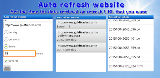 Auto refresh website pc screenshot Auto refresh website pc screenshot