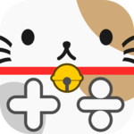 Calculator of cute cat icon