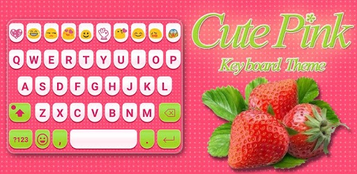 Cute Pink Emoji Keyboard Theme pc screenshot Cute Pink Emoji Keyboard Theme pc screenshot