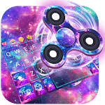 Fidget Spinner Galaxy Emoji Keyboard Theme🔥 icon