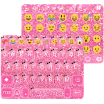 Pink Glitter Keyboard Theme icon
