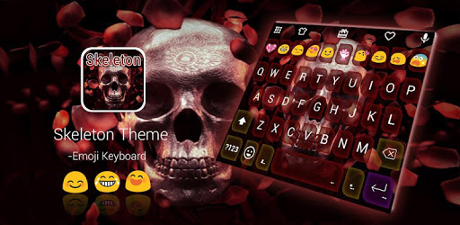 Skeleton Emoji Keyboard Theme pc screenshot