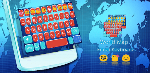World Map Emoji Keyboard Theme pc screenshot World Map Emoji Keyboard Theme pc screenshot
