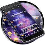 SMS Messages Glass Galaxy icon