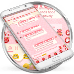 SMS Messages Strawberry IceCream Theme icon