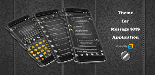 SMS Messages Leather Black for PC - How to Install on Windows PC, Mac