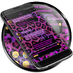 SMS Messages Leopard Pink icon