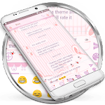 SMS Messages Lovely Bunny Pink Theme icon