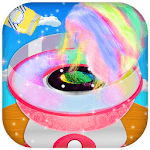 Rainbow Cotton Candy Ice Cream Fair Food Party icon