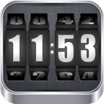 3D Rolling Clock BLACK icon