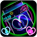 Neon Heart Launcher Theme icon