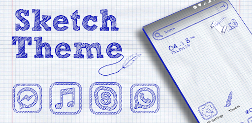 Sketch Launcher Theme pc screenshot