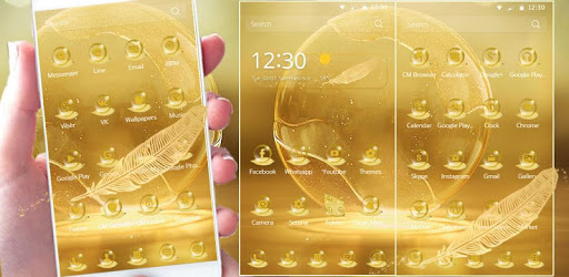 Gold Bubble Theme Gold Light pc screenshot Gold Bubble Theme Gold Light pc screenshot