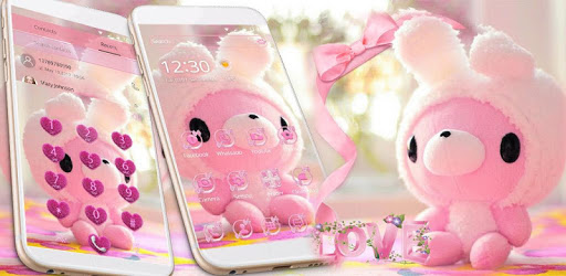 Cute Bear Theme Pink Bow Bear pc screenshot Cute Bear Theme Pink Bow Bear pc screenshot