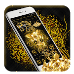 Golden Rose Bow Theme icon