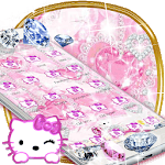 Kitten pink diamonds sweet princess theme icon