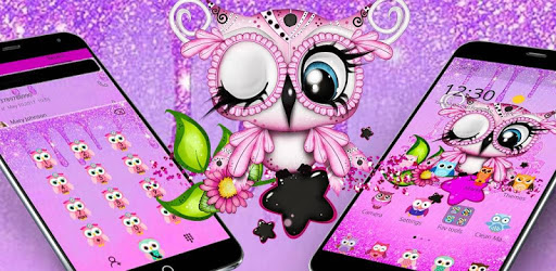 Purple Cute Anime Owl Theme pc screenshot Purple Cute Anime Owl Theme pc screenshot