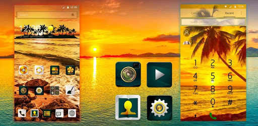 The Golden Coast Theme Setting Sun On the Sea pc screenshot The Golden Coast Theme Setting Sun On the Sea pc screenshot