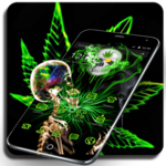 Rasta Weed Skull Scary Theme icon