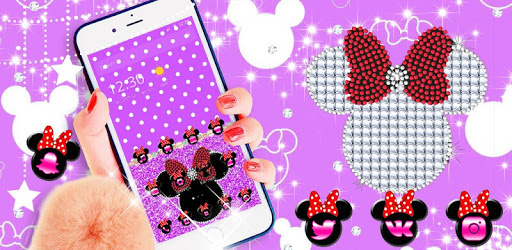 Pink Black Micky Sparkle Diamond Bowknot Theme pc screenshot Pink Black Micky Sparkle Diamond Bowknot Theme pc screenshot