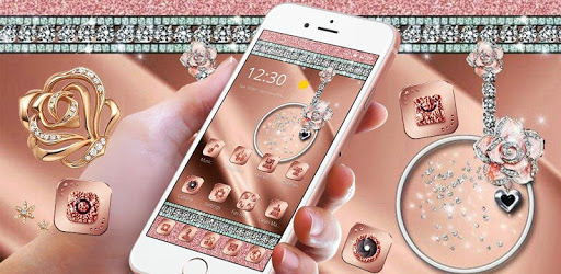 Rose Gold Silk Diamonds Luxury theme pc screenshot Rose Gold Silk Diamonds Luxury theme pc screenshot