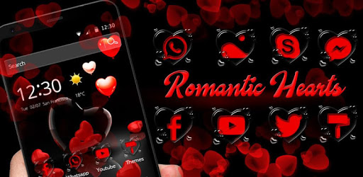 Romantic Red Love Heart Theme pc screenshot Romantic Red Love Heart Theme pc screenshot