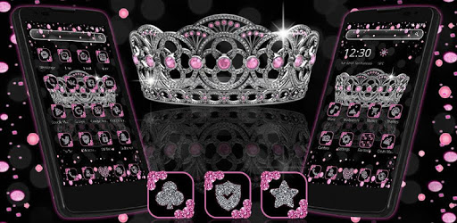 Sparkling Pink crown Theme pc screenshot Sparkling Pink crown Theme pc screenshot
