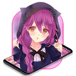 Anime Cute Kawaii Girl Theme for pc icon