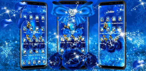 Blue Diamond Bow Theme pc screenshot Blue Diamond Bow Theme pc screenshot