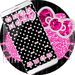 Pink Diamond Hello Kitty Bowknot tema Theme icon