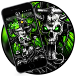 Gothic Metal Graffiti Skull Theme for pc icon