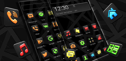 Glossy Brunet Black Theme pc screenshot Glossy Brunet Black Theme pc screenshot