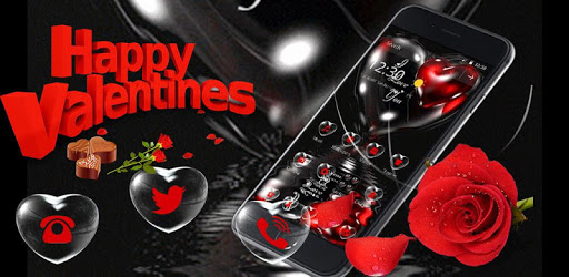 Black Red Love Rose Valentine Theme pc screenshot Black Red Love Rose Valentine Theme pc screenshot