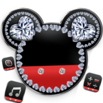 Diamond Mickey Minnie Valentine's Day theme. for pc icon