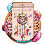 Salmon Pastel Dreamcatcher Theme icon