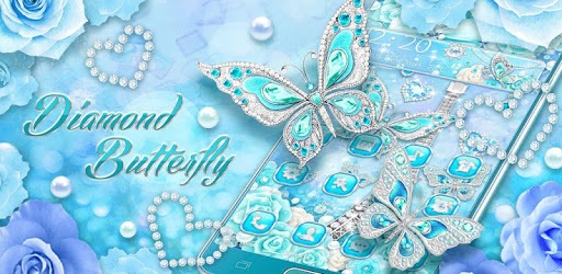 Turquoise Diamond Butterfly Theme pc screenshot Turquoise Diamond Butterfly Theme pc screenshot
