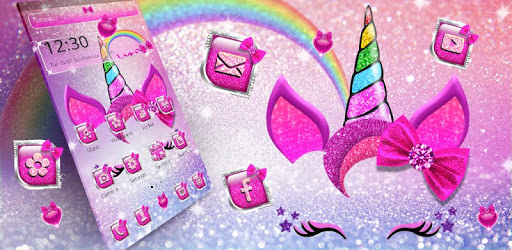 Girly Pink Unicorn Kitty Theme pc screenshot Girly Pink Unicorn Kitty Theme pc screenshot