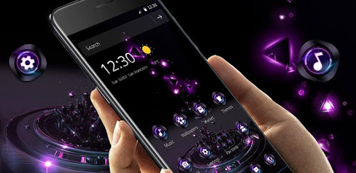 Violet Neon Tech Business Theme pc screenshot Violet Neon Tech Business Theme pc screenshot